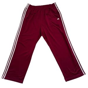 Vintage Adidas Breakaway Tearaway Pants Mens XL (36) Maroon Basketball Y2K